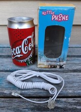 Coca-Cola Coke Can Land Line Telephone Vintage NOS Phone Push Button Collectable