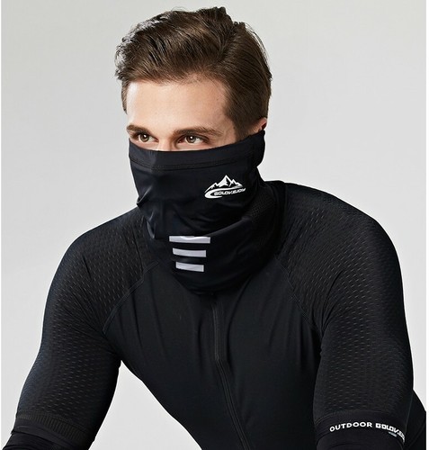 Pañuelo blanco moto pañuelo negro hombre bufanda tubular bicicleta esquí bandana - Imagen 12 de 18