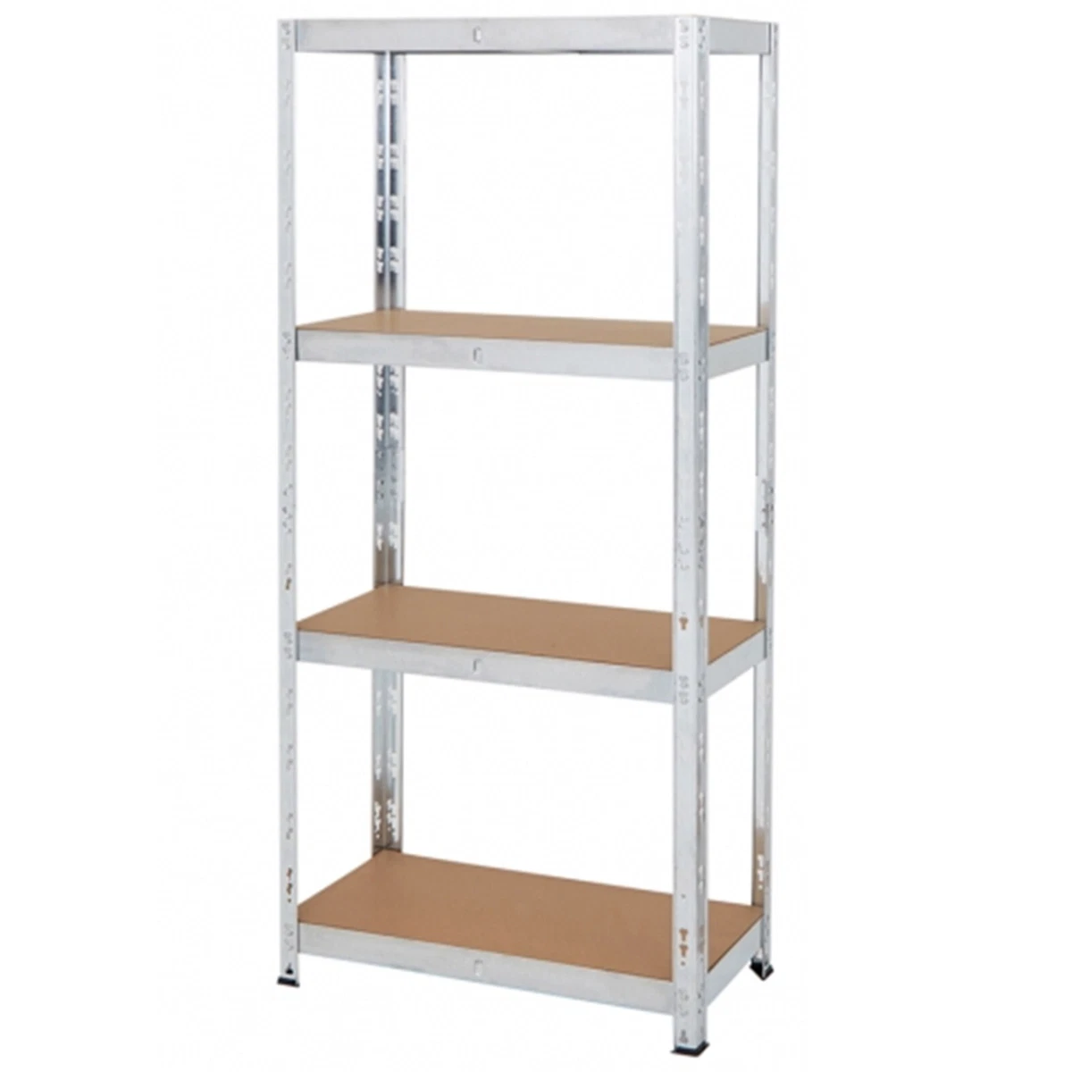 150 x 75 x 30 cm heavy duty boltless metal T system shelving unit