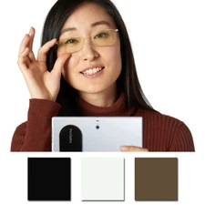 ThinOptics Brooklyn Blue Light Blocker Computer Reading Glasses with Milano Case