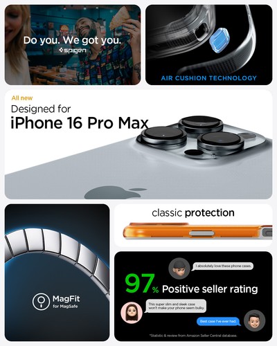 Pour iPhone 16 Pro Max / 16 Pro | Coque téléphone Spigen Classic C1 MagFit - Photo 42 sur 52
