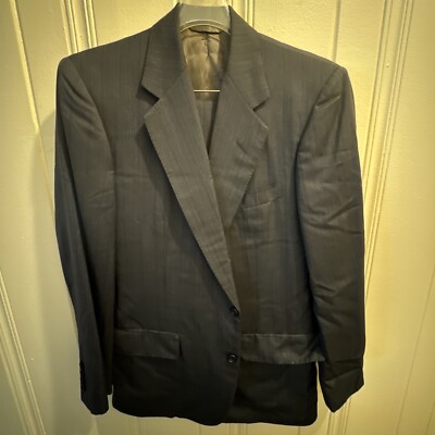 Bespoke EDGAR POMEROY custom tailored 38R 32x30 2PC SUIT