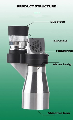 8X20 HD Mini Pocket Monocular Outdoor Portable Telescope for Hunting Camping - Picture 21 of 23