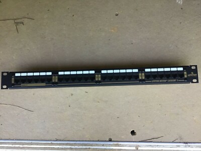 Leviton Infocap 49484-B24 24 Port Cat5 patch panel