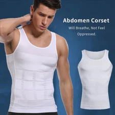 Men's Compression Vest Tank for Man Boobs Moobs Gynecomastia Shirt Chest Shaper
