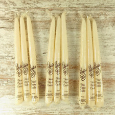 Patrician Taper Candles 10 Inch IVORY Set of 9 Hand Dipped Made in the USA