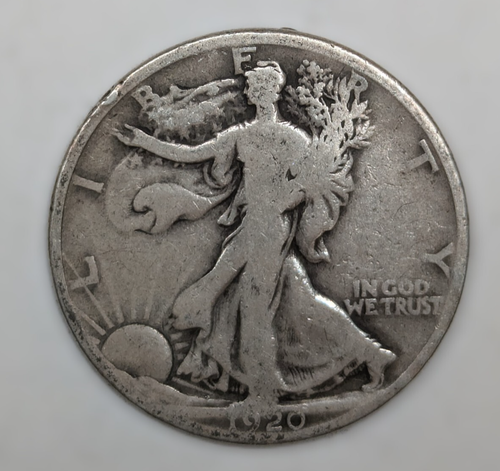 1920 P Walking Liberty Silver Half Dollar