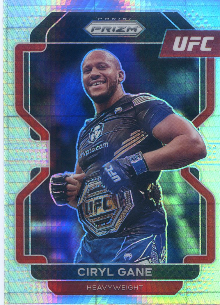 2022 PANINI PRIZM UFC HYPER PARALLEL CIRYL GANE NO. 101