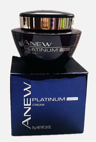 Avon ANEW PLATINUM NIGHT CREAM JUMBO SIZE 2.6 Oz NEW IN BOX FRESH!!!