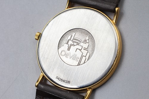 *NEAR MINT* Vintage OMEGA De Ville Cal.1378 Gold Dial 32mm Mens Quartz Watch - Picture 7 of 11