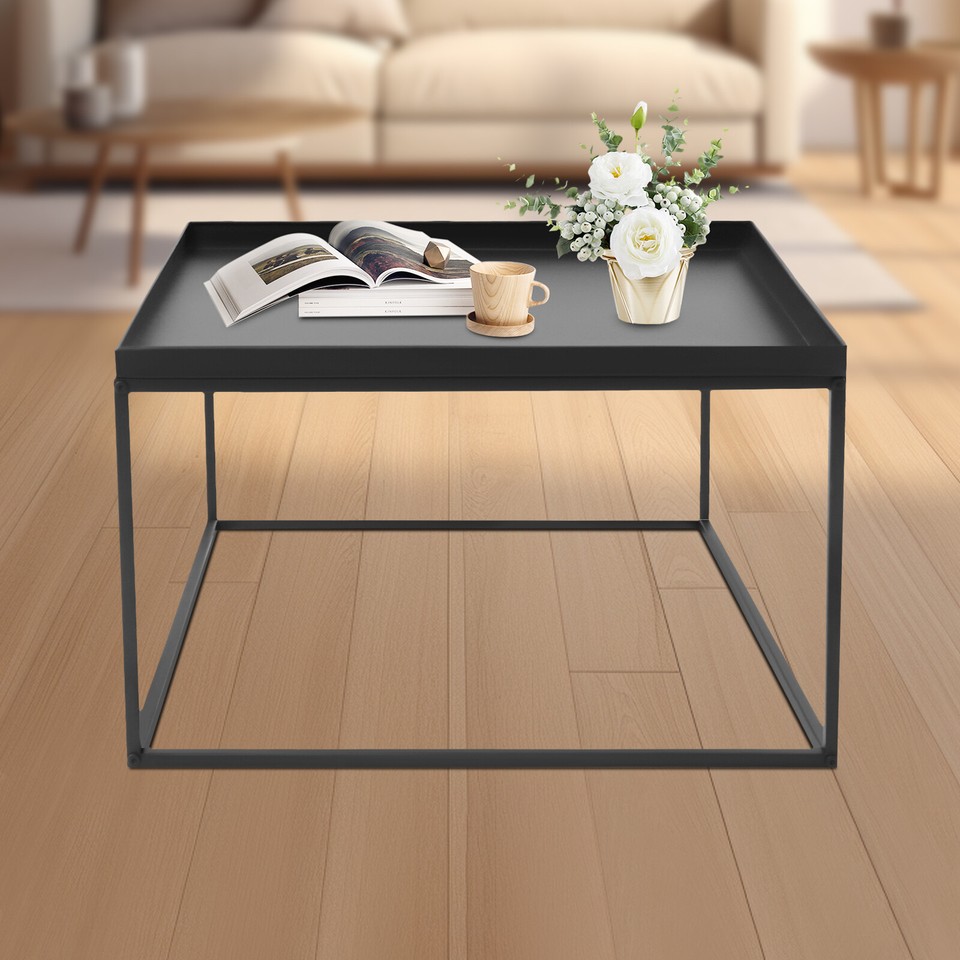 Modern Square Coffee Table Elegant End/side Table Display Stand For