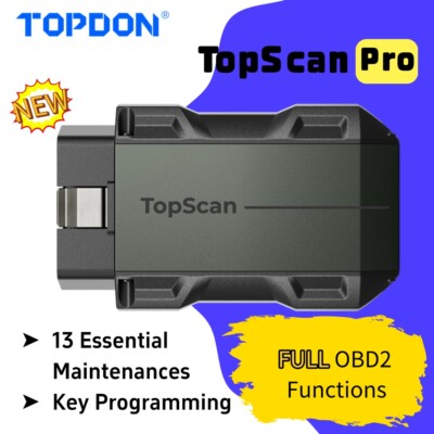 NEW! TOPDON Topscan PRO+ Key Programming Immobilizer Diagnostic Scanner Wireless