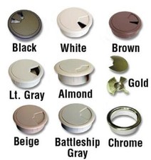 Custom Plastics CPF 2801 Cable Grommet White - 3.12 in.