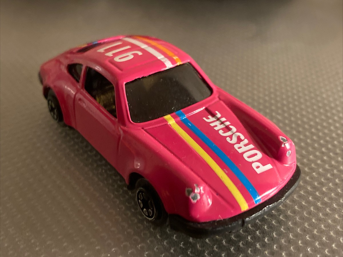Vintage Yaming Hot Pink Porsche 911 Rare Original Old Car No