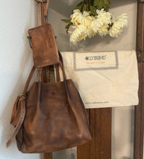 Old Trend Genuine Leather Tote Bag W/coin Pouch & Dust Bag Modern Vintage