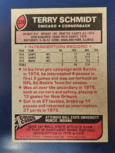 Tarjetas de fútbol americano Topps 1977 completan tu conjunto que elijas elegir cada una #171 - 358 - Imagen 257 de 289