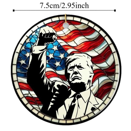 Trump-inspired Trump Pendant Hanging Christmas Tree Pendant - Picture 2 of 6
