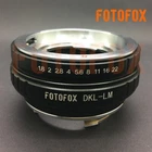 DKL-LM adapter voigtlander lens to Leica M LM Camera Adapter M240 M10 TECHART LM