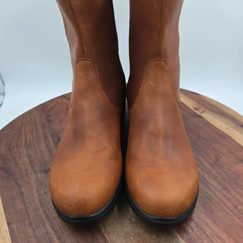 Botas Baffin Cambridge Para Mujer 8 Cuero Marrón Impermeables Forradas de Vellón Montar Foto 3 de 4