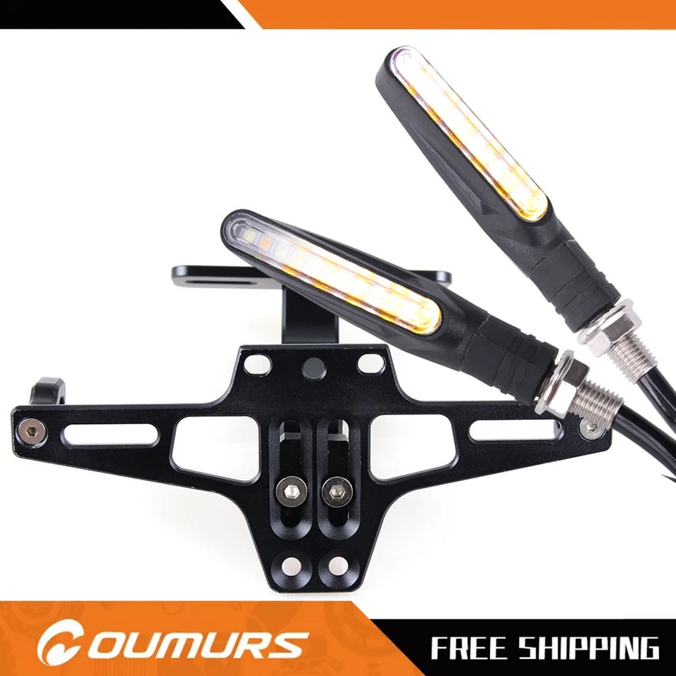 Nuevo Kit de Señal de Giro LED Eliminador de Guardabarros Trasero Trasero para Moto Universal Foto 3 de 4