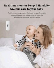Tuya WiFi Zigbe Temperature Humidity Sensor Thermometer Hygrometer Smart Home UK