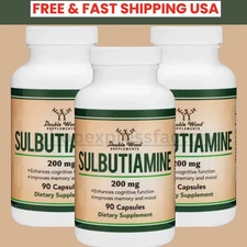 Sulbutiamine, 90 x 200mg Capsules - Memory, Cognitive Nootropic Supplement 3pack