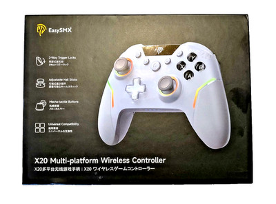 EasySMX X20 Wireless Gaming Controller w/ RGB Backlit, PC/Switch/Android/Steam