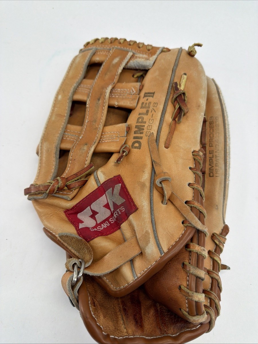 【希少！左用・昭和コレクション】SSK　DIMPLE POWER SSK Sasaki SBG-78 Dimple II Baseball Glove USA Steerhide Leather