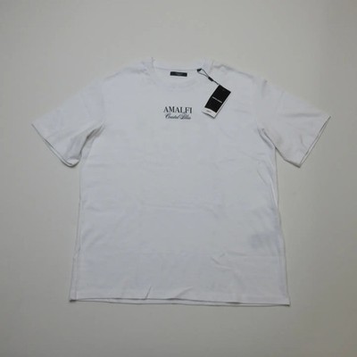 Jack&Jones Mens T-Shirt Size L Bright White Amalfi Coastal Lemon Graphic Tee