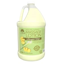 La Palm Healing Therapy Massage Lotion Lemongrass Ginger, 1 gallon. Spa, Salon