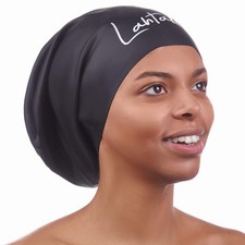 Long Hair Swim Cap - Swim Caps Cool - Stylish Swim Cap for Braids Weaves Drea...