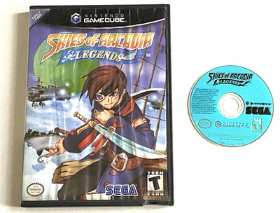 Skies of Arcadia Legends Nintendo GameCube Game Disc Damaged Art