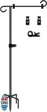 Ardier 50-inch Outdoor Garden Flag Stand, Extra Tall Yard Flag Holder for Out