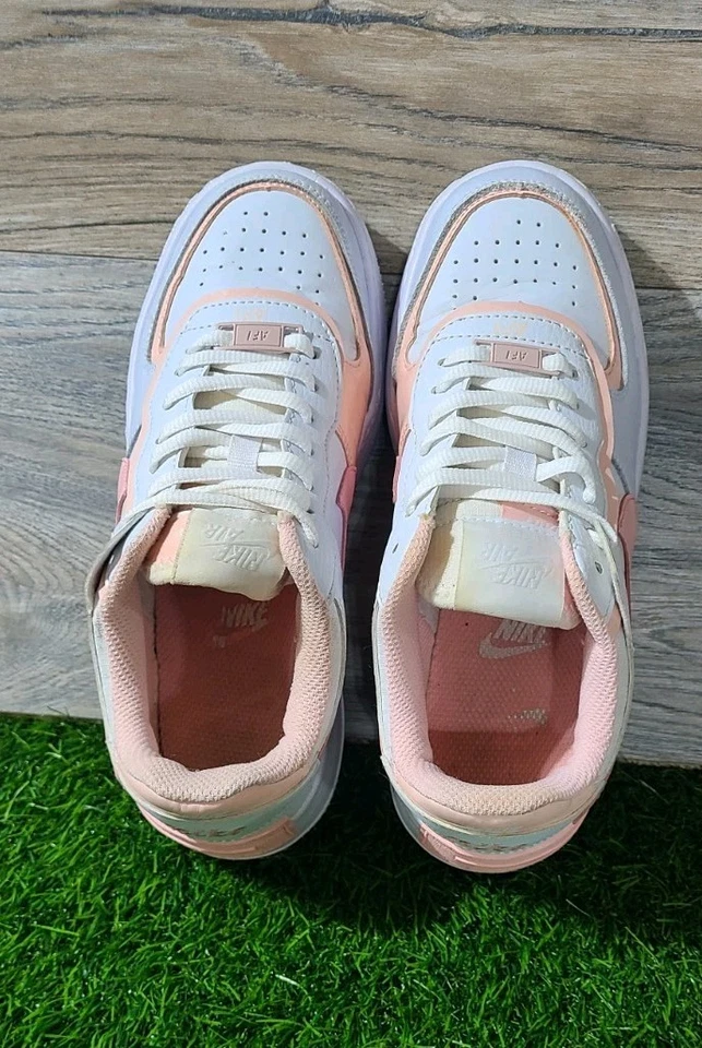 Женские кроссовки Nike Air Force 1 Low Shadow Washed Coral размер 6,5 цвет белый розовый кварц 2020  - Изображение 4 из 4