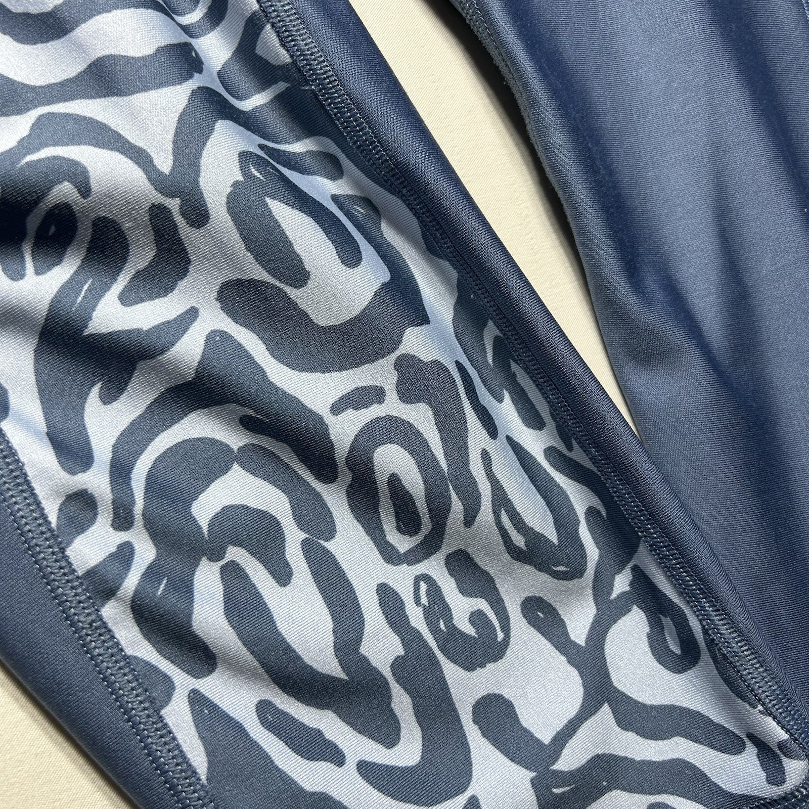 Under Armour Women's Plus Size Leggings 3X High Rise Compression Blue Gray  thumbnail 3