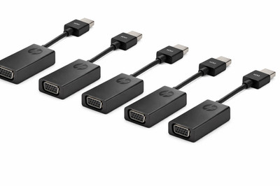 Wholesale Lot of 5 HP HDMI to VGA Adapter TAA compliant 6M147A6#ABA - FREE SHIP!