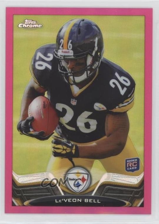 2013 Topps Chrome BCA Pink Refractor 50/399 Le'Veon Bell #198 Rookie RC 0l1j