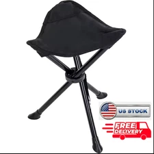 Folding Camping Stool Tripod Green Portable 3 Leg Ultralight Backpacking Chair