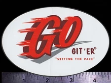 GO GIT ‘ER - Setting The Pace - Original Vintage 60’s 70’s Racing Decal/Sticker