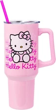 Silver Buffalo Sanrio Hello Kitty Waving 40 Ounces, 