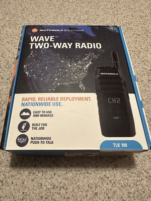 MOTOROLA MODEL TLK 100 IN BOX (Model: HK2112A) Pre-Owned