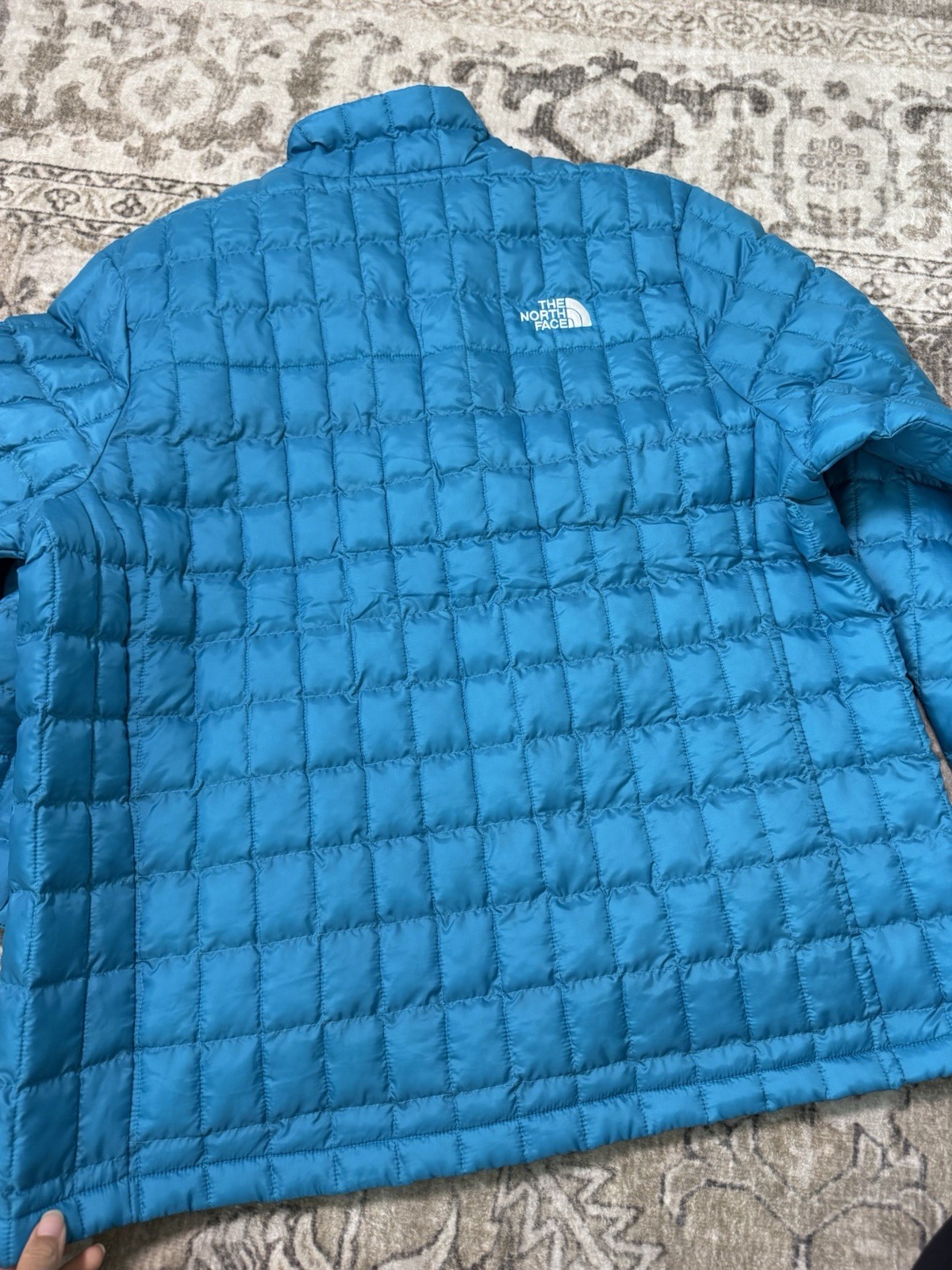 The North Face Thermal Insulated Quilted Full Zip Jacket Alkaline Blue Men XL thumbnail 5