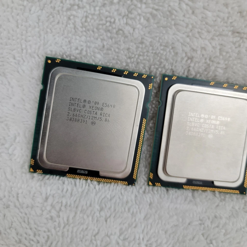 2 procesadores CPU Intel Xeon E5640 2,66 GHz 12M 5,86 ¿Muy buenos usados? SLBVC Foto 3 de 4