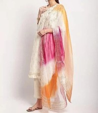 Cotton Printed Gotta Patti Leheriya Dupatta