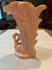 Vintage McCoy USA Pottery  Swan Vase Pink 9"  1946