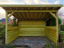 Heavy duty pressure treated winter animal shelters - horse sheep cattle .