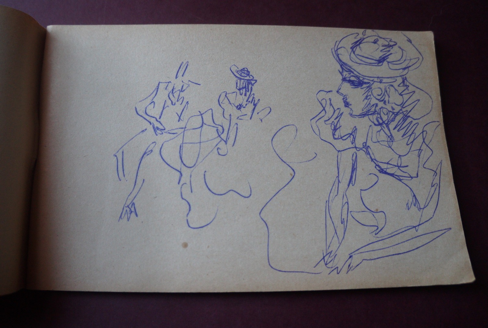 TERESA et LUISILLO Cuaderno De Dibujos De CHARLES KIFFER - Sello