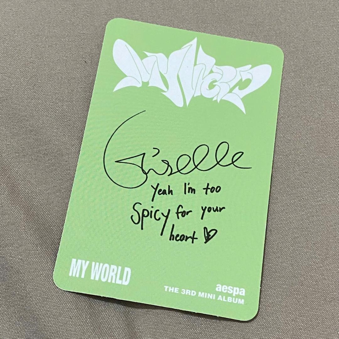 aespa my world walmart us ジゼル トレカ aespa my world walmart us giselle trading card | eBay