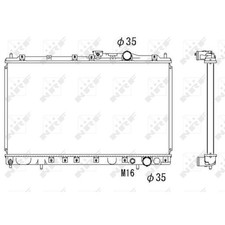 RADIATOR WATER COOLER ENGINE COOLING FOR MITSUBISHI MB660562 NEW