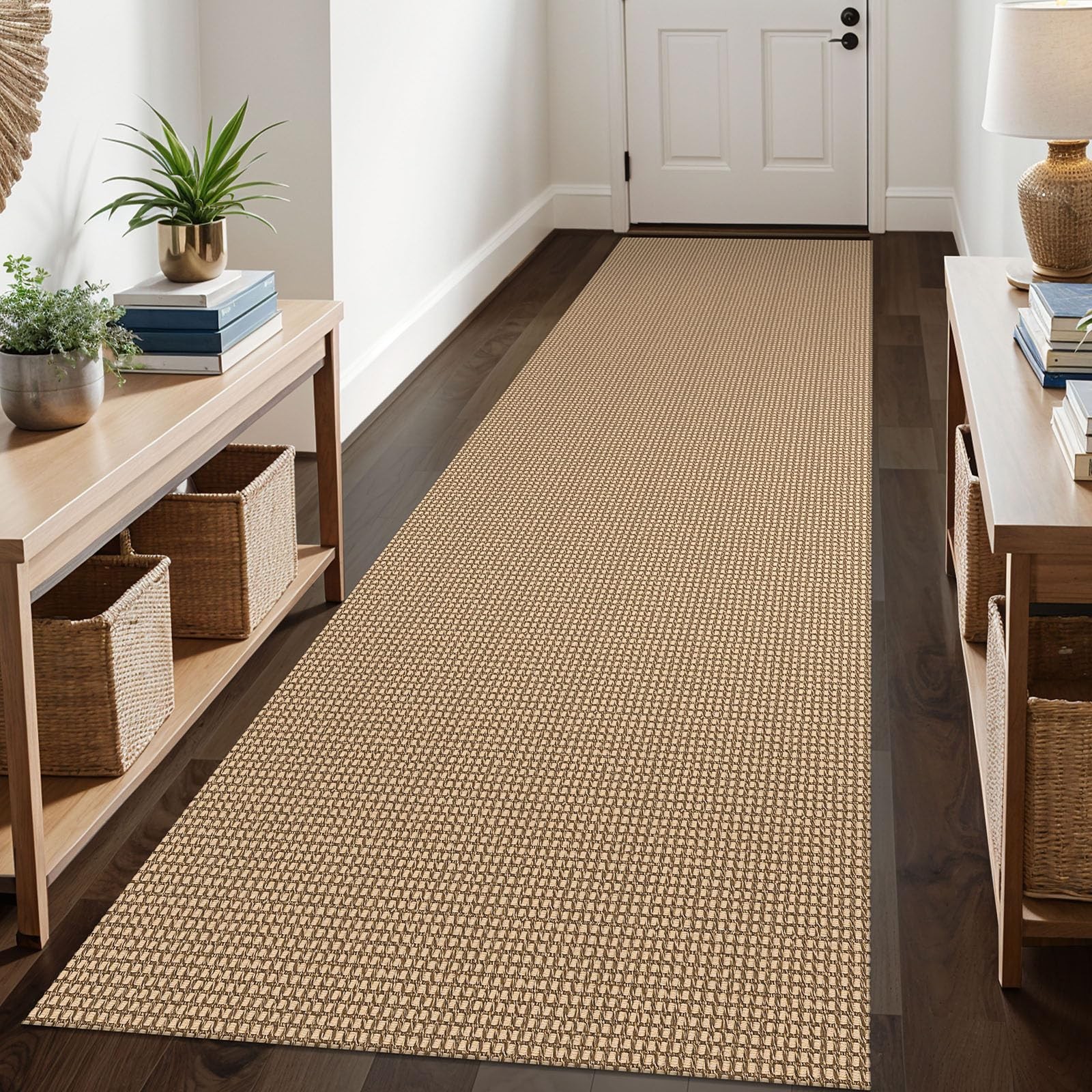 Boho 3x10 Washable Non-Slip Kitchen Hallway Runner with Rubber Backing